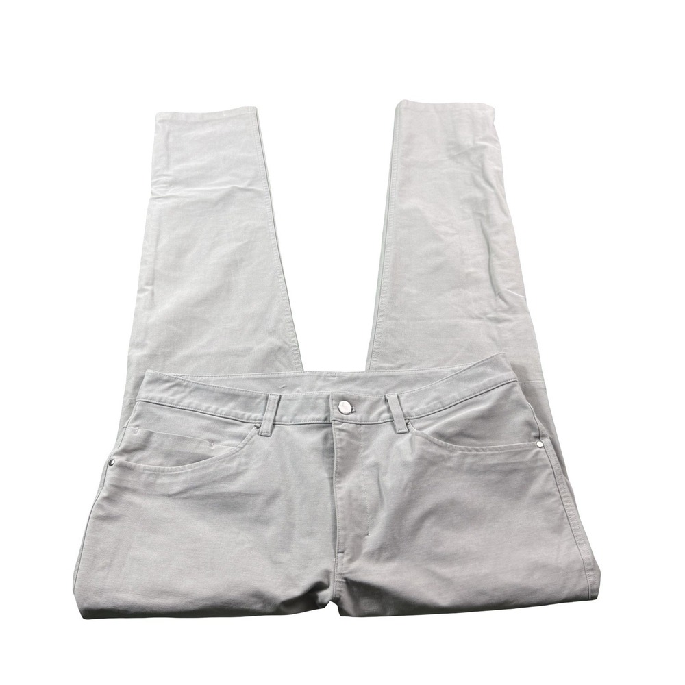 Lululemon Mens Gray Utilitech Canvas Chino Pants Size 34x30